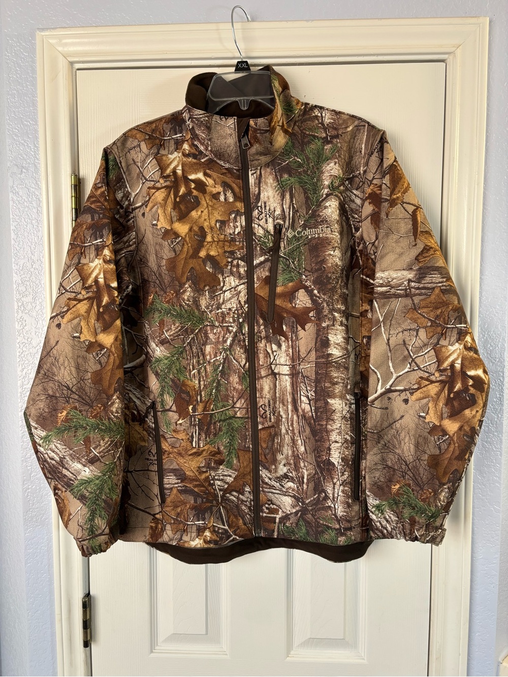 Columbia PHG Realtree Camo Jacket Men’s M Omni-Heat Hunting Full Zip Coat Brown
